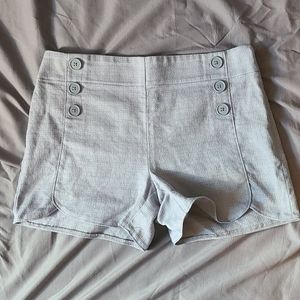 Loft gray high waisted sailor shorts